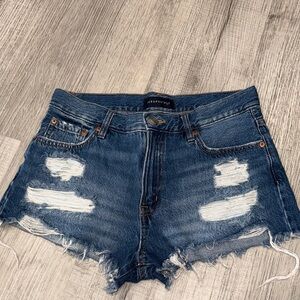 Aeropostal Distressed Blue Jean Shorts SIZE 6REG